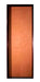 Tecnooeste Cedar Panel Door 80x200 with Metal Frame and Reinforced Hinges 0