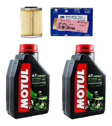 Bajaj/Motul Kit Filtro Aceite Original + Motul Bajaj Dominar 400 0