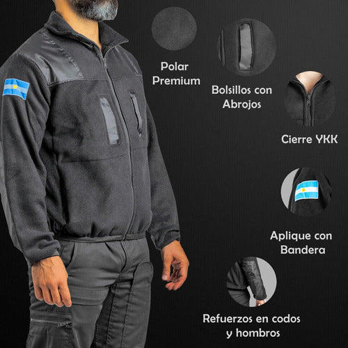 Rerda Campera Polar Americana Gris Envio Gratis 1