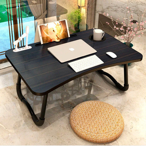 Bling Foldable Breakfast Table with Cup Holder & USB Connection 3