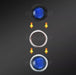 Mixpartsarg 10x Blue LED Courtesy Lights (Truck Trailer Motorhome) 24v 5