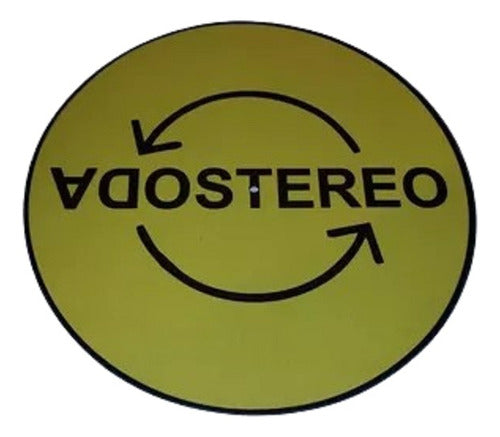 Soda Stereo Amarillo Slipmat Paño Bandejas Material Latex 0