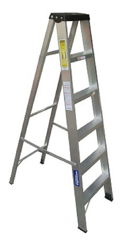 Argensafe Reinforced Aluminum Step Ladder 6 Steps 1.80 M Height 0