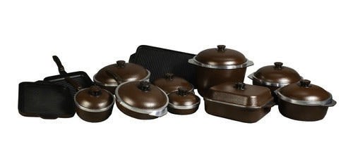 Set Cookware Pot + Pan 25 Cm Doña Tina No Teflon Offer 10