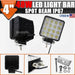 2x48w Cuadrado Led Barra De Luz De Trabajo Spot Lámpara Offr 4