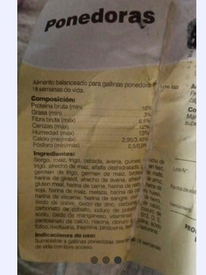 Alimento Gallina Ponedora X 30 Kg Caba. Mercado Envios 2