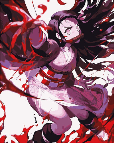 Pintura Por Números Premium: Demon Slayer Nezuko. Kitart 0