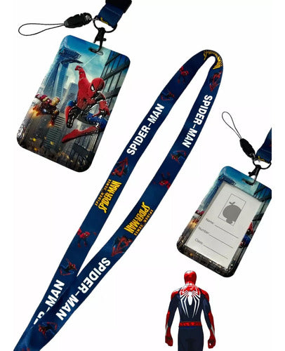 Spiderman Sube Card Holder Keychain Unique Design 1