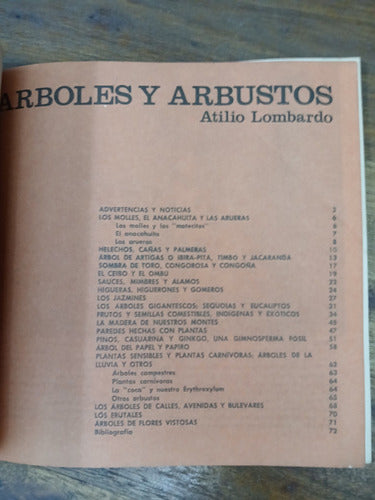 Arboles Y Arbustos - Atilio Lombardo 1