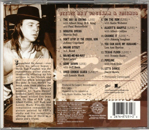 Stevie Ray Vaughan & Friends - Solos, Sessions & Encores - CD Album - Cd Stevie Ray Vaughan & Friends Solos Sessions & Encores  Lp