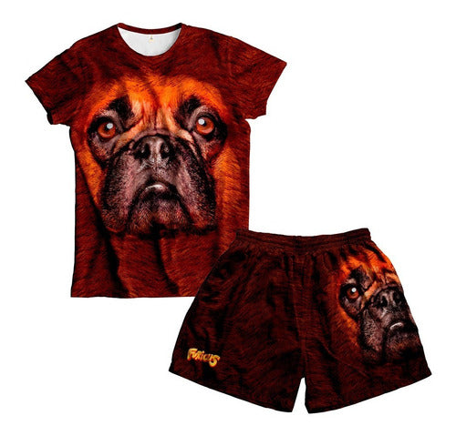 Furious Pijama Furious Remera Y Pantalón Bulldog Frances 0