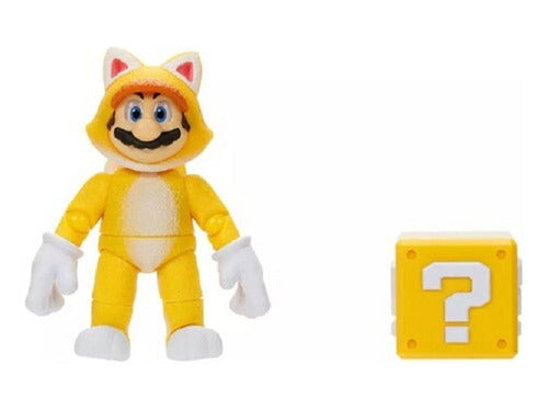 Muñecos Super Mario Bros. La Pelicula Cat Mario 13 Cm 1