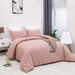 Luxlovery Blush Pink Comforter Set Twin Dusty Rose Ropa De C 2