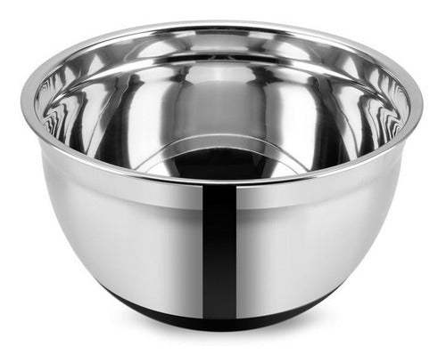 Bowl De Acero Inoxidable 20cm Con Base Antideslizante 0