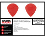 Pack Jim Dunlop 47RXLN Jazz III XL Nylon Guitar Picks 24 Red 1
