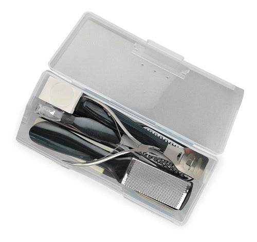 Kit of 15 Pieces for Foot Care with Callus Clippers and Foot Files 0