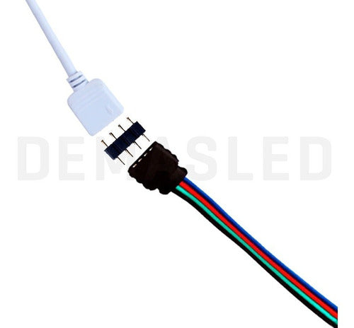 Set of 10 Male 4-Pin Connectors for RGB LED Strips by Demasled 1