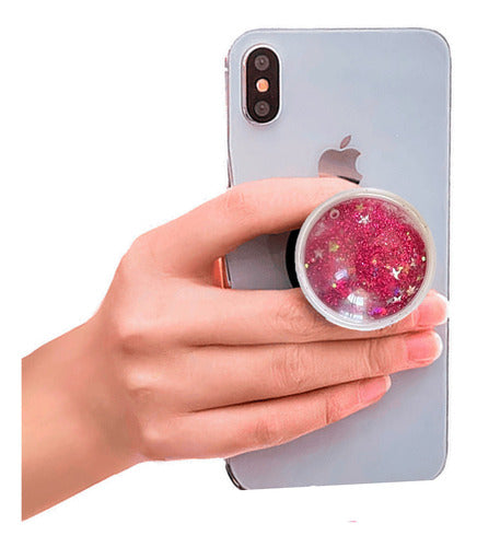 Universal Water and Glitter Cell Phone Ring Holder 30