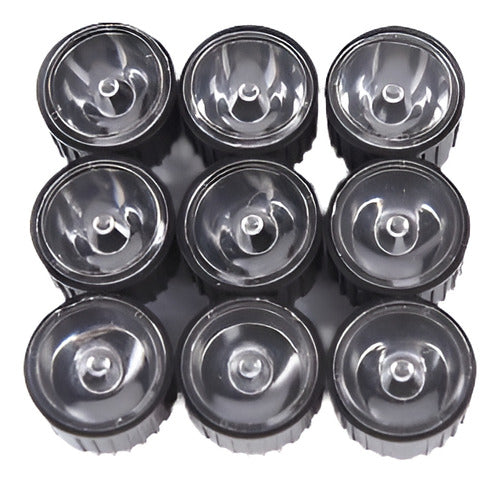 10 X 10 Led De Grado Angular W / 20mm Negro Soporte Plana Le 0