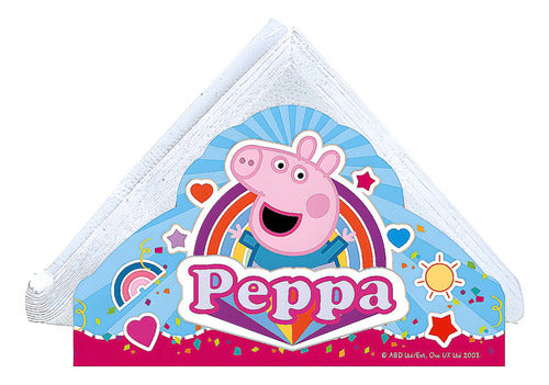 Peppa Pig Serviette Holder (15 Napkins) - Cotillon Waf 0