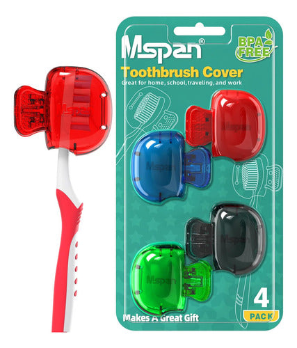 Toothbrush Head Protectors - Pack of 4 0