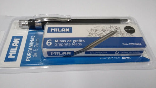 Milan Touch 5.2 Mechanical Pencil + Replacement Graphite Refills 6