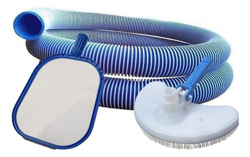 Vulcano Pool Cleaning Kit. Hose, Leaf Net & Vacuum 0