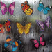 Outus Multicolor Butterfly Window Clings - 40 Pieces for Decoration 5