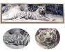 GELANYOUPIN 5D Diamond Painting Kit - White Tiger 40x150cm 1