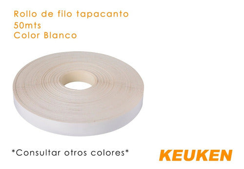 Keuken Tapacanto Melamina Filo Blanco De 22mm Preencolado X50 Mts 1