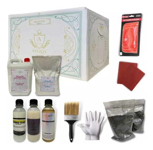 Apliqa Microcemento Alisado Complete Kit for Countertops, Floors 0