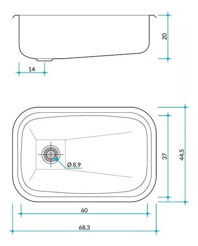 Johnson Acero 304 E60 Bajo Mesada Premium 1