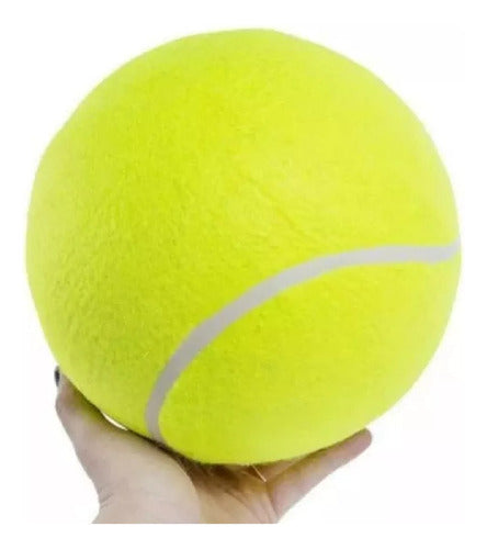 Set X2 Pelota Tenis 25 Cm Felpa Gigante Playa Playera 6