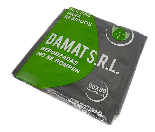 Damat Reinforced Waste Bags 60x90 Cm Pack of 100 Units 0