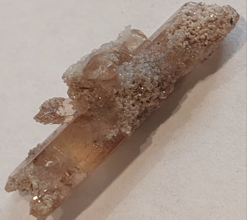 Mineral Roca Cristal Topacio Imperial Utah En Matriz 0