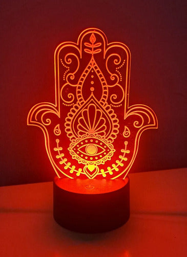 Invitame Creaciones LED Night Light Hand of Fatima 2