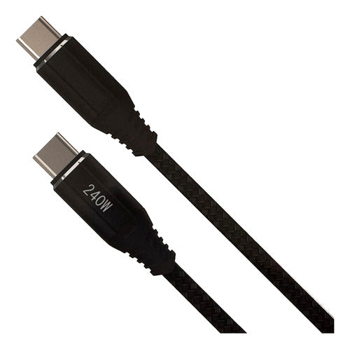 TOPTECNOUY USB-C Male to Male Cable PD 240W 1m for Cell Phones and Tablets 0