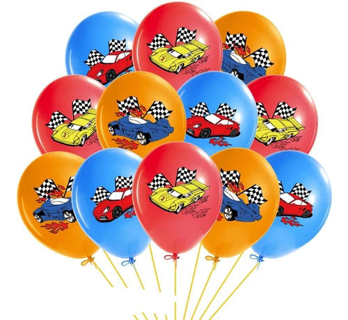 Art.fiesta Birthday Party Race Car Balloons Set 0