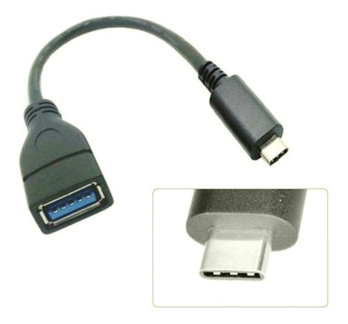 Adaptador Otg Para Tablet E Celular Usb Tipo C X Usb Fêmea 1