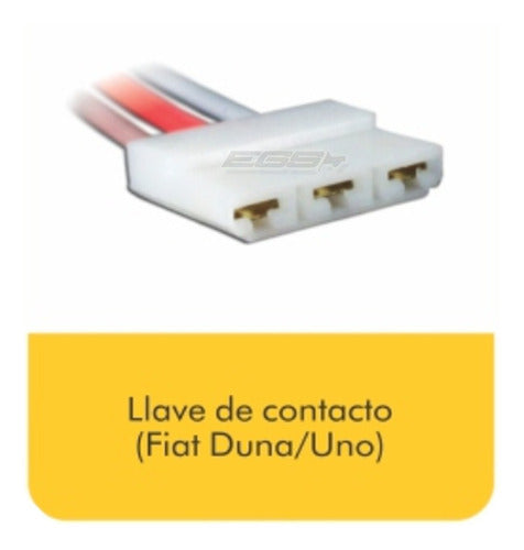 Key Fiat Uno Duna 3-Way Egs 1463 Contact Switch 3