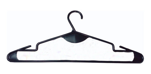 Todopercha Rosario Plastic Hangers Black X 100 Units 0