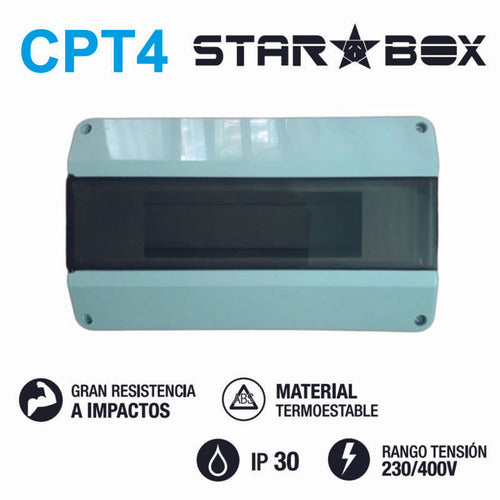 Tablero Eléctrico Para Térmica 8 A 12 Modulos Starbox 2