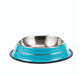 Stainless Steel Dog Feeder with Line Design Color 34cm 16