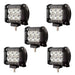 Kit 5 LED Bar Lights - 6 Cree LED Auxiliary Lamps for Trucks and Agriculture 0