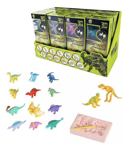 Tiovivo Mini Excavation Kit + Dino + Skeleton Promo 3x2 3