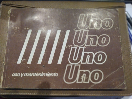 Fiat Uno Manual Propietario Original Impreso1987 Guantera 0