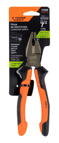 Pinza Para Electricista 7  Mango Comfort Grip Truper 17329 3