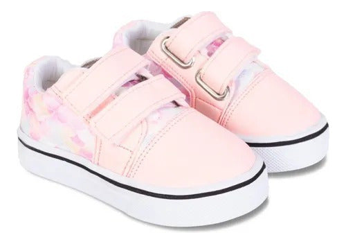 Baby Velcro Sneakers Pink Mermaid PU from Size 17 to 26 0