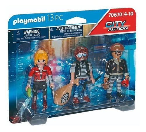 Playmobil Set of 3 Thief Figures 70670 0