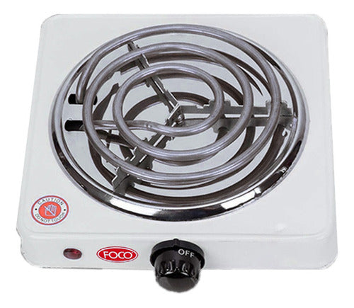 Foco Electric Stove 1 Burner with Thermostat 5 Temperature Levels 1